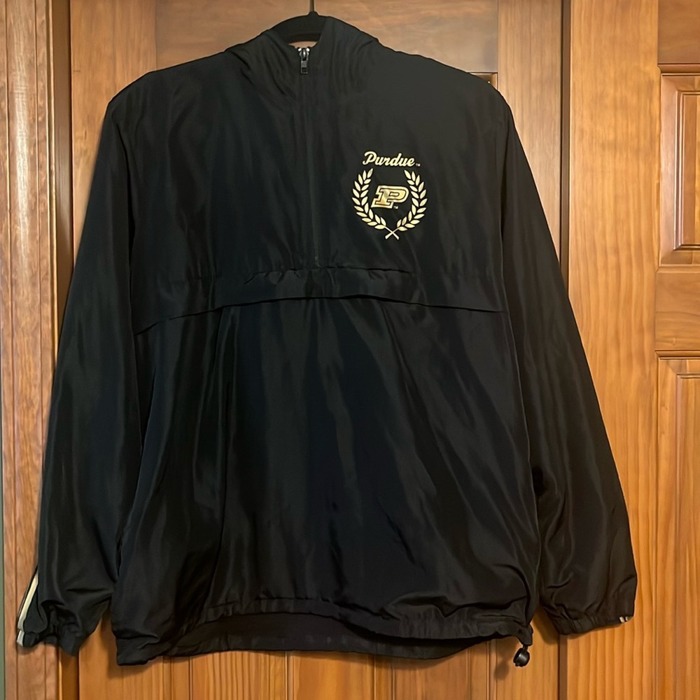 Pink Victoria’s Secret Purdue Branded Windbreaker